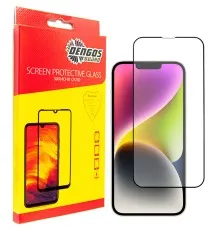Скло захисне Dengos Full Glue iPhone 14 Plus black frame (TGFG-231)