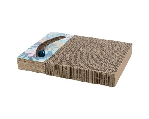 Дряпка (кігтеточка) для котів Trixie картонна з мячиками та мятою 38×5×30 см (4011905480060)