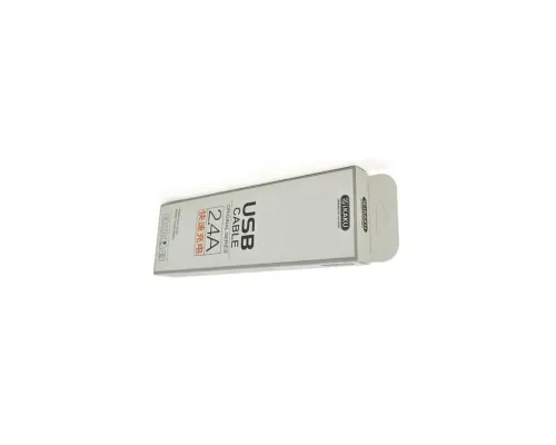 Дата кабель USB 2.0 AM to Type-C 1.0m KSC-028 JINDIAN 2.4A Silver iKAKU (KSC-028-S-TC)