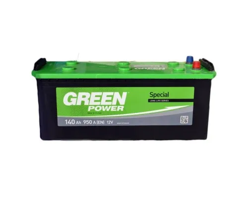Аккумулятор автомобильный GREEN POWER Standart 140Ah бокова(+/-) (950EN) (22365)