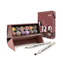 Художній маркер Arrtx спиртові Oros ASM-03-SK02 12 кольорів, відтінки шкіри (LC302772)