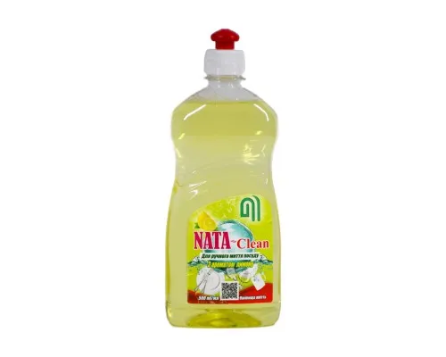 Засіб для ручного миття посуду Nata Group Nata-Clean З ароматом лимону пуш-пул 500 мл (4823112600717)