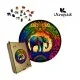 Пазл Ukropchik деревяний Слон Мандала size - L в коробці з набором-рамкою (Elephant Mandala A3)