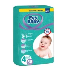 Підгузки Evy Baby Maxi Jumbo 7-18 кг 58 шт (8683881000011)