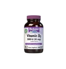 Витаминно-минеральный комплекс Bluebonnet Nutrition Витамин D3 2000IU, 180 вегетарианских капсул (BLB0315)