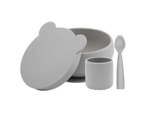 Набор детской посуды MinikOiOi BLW Set I - Powder Grey (101070052)