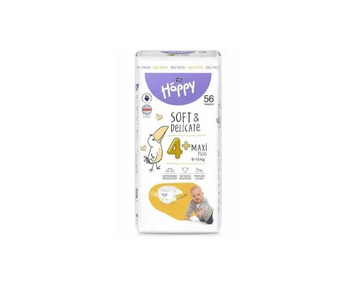 Подгузники Bella Happy 4+Maxi Plus 9-15 кг 56 шт (5900516605483)