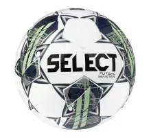 М'яч футзальний Select Master v22 біло-зелений Уні 4 (5703543298334)