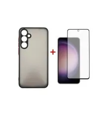 Чохол до мобільного телефона Dengos Kit for Samsung Galaxy S23 FE case + glass (Black) (DG-KM-11)