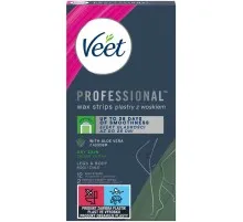 Воскові смужки Veet Professional для сухої шкіри з Алоє вера 12 шт. (8410104511340)