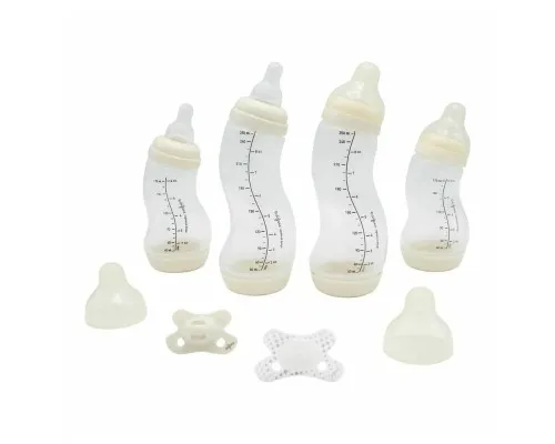 Набор для кормления новорожденных Difrax S-bottle Natural 4 антиколиковые бутылочки, 2 пустышки (603)