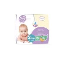 Підгузки Lolly Premium Soft Mini Розмір 2 (3-5 кг) 34 шт (4820174981143)