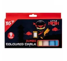 Крейда Yes кольорова Ninja 9 шт JUMBO (400503)