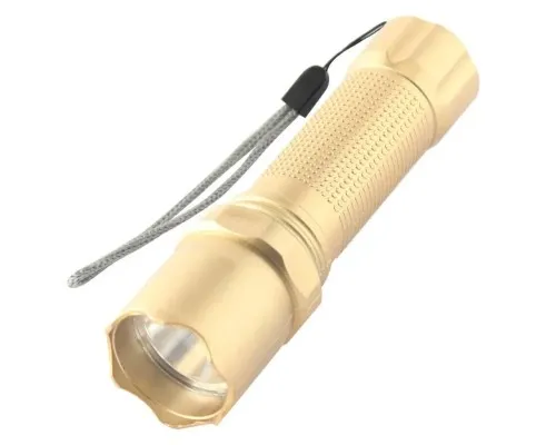 Ліхтар Quantum Minik gold 3W LED з USB 40шт/уп (QM-FL1044-B)