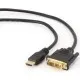 Кабель мультимедийный HDMI to DVI 18+1pin M, 1.8m Cablexpert (CC-HDMI-DVI-6)