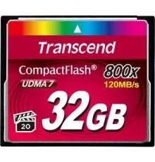 Карта пам'яті Transcend 32GB 800x (TS32GCF800)
