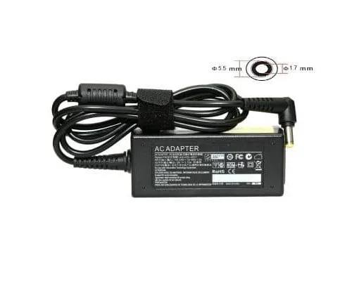 Блок живлення до ноутбуку PowerPlant ACER 220V, 19V 40W 2.15A (5.5*1.7) (AC40F5517)
