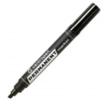 Маркер Centropen Permanent 8576 1-4,6 мм, chisel tip, black (8576/01)