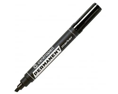 Маркер Centropen Permanent 8576 1-4,6 мм, chisel tip, black (8576/01)