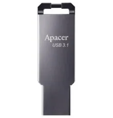 USB флеш накопичувач Apacer 64GB AH360 Ashy USB 3.1 Gen1 (AP64GAH360A-1)