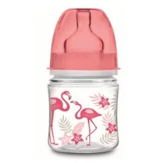 Бутылочка для кормления Canpol babies с широким горлышком антиколиковая Jungle, коралловая, 120 мл (35/226_cor)
