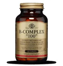 Вітамін Solgar Вітаміни B-комплекс, B-Complex "100", 100 таблеток (SOL01161)