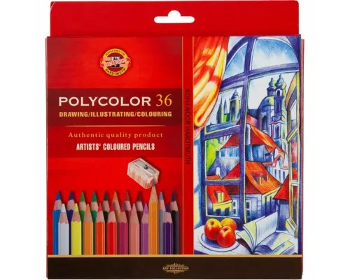 Карандаши цветные Koh-i-Noor Polycolor художественные 36 цвета (3835)