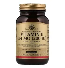 Витамин Solgar Витамин Е, 134 мг (200 IU), d-Alpha Tocopherol & Mixed Tocop (SOL-03501)