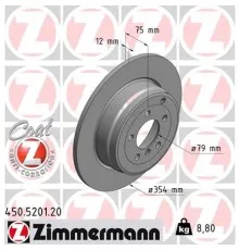 Гальмівний диск ZIMMERMANN 450.5201.20