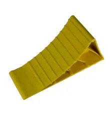 Упор под колесо Poputchik пластик жовтий 220 х 80 х 115 (16-040)