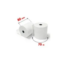 Стрічка касова ІКС 80мм*70м (пакунок 6шт) (80T-6)