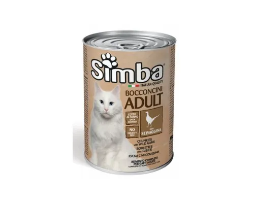 Консервы для кошек Simba Cat Wet дичь 415 г (8009470009539)