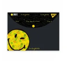 Папка - конверт Yes на кнопці А4 Smiley World (492016)