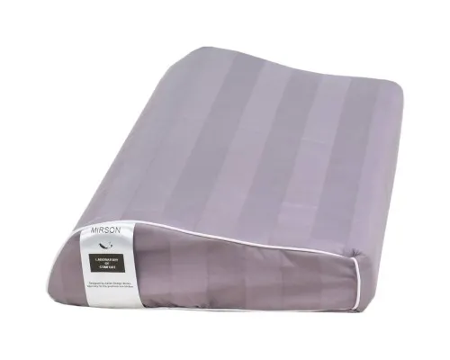 Подушка MirSon ортопедична 6109 Noble stripe Peony Kiddy Girl 50х29х5/8 (2200003262636)