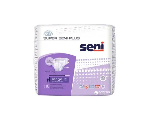 Подгузники для взрослых Seni Super Plus Large 10 шт (5900516691240)