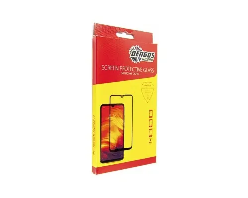 Скло захисне Dengos Full Glue iPhone 14 Pro black frame (TGFG-251)