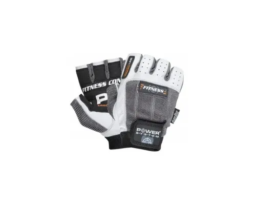 Перчатки для фитнеса Power System Fitness PS-2300 Grey/White S (PS-2300_S_Grey-White)