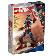Конструктор LEGO Marvel Фигурка Капитана Америка для сборки 310 деталей (76258)