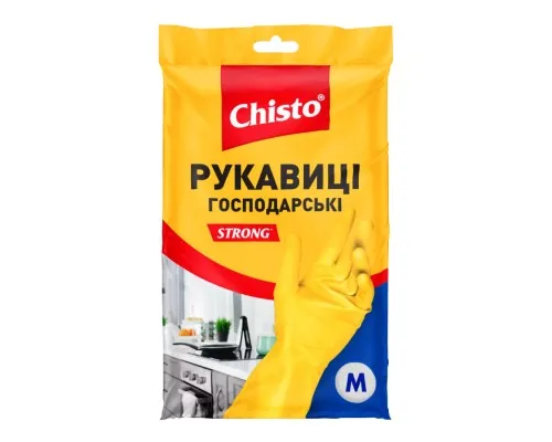 Перчатки хозяйственные Chisto Strong Латексные 1 пара M (4820164153505)