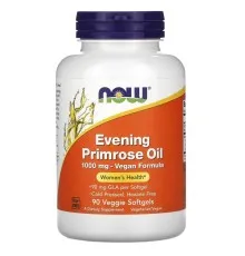 Трави Now Foods Олія Примули Вечірньої 1000 мг, Evening Primrose Oil, 90 вегетаріан (NOW-01758)