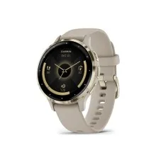 Смарт-годинник Garmin Venu 3S, French Gray + Soft Gold, GPS (010-02785-02)