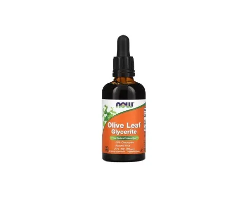 Травы Now Foods Листья оливы, глицериновый экстракт в каплях, Olive Leaf Glyce (NOW-04898)