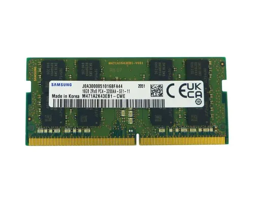 Модуль памяті для ноутбука SoDIMM DDR4 16GB 3200 MHz Samsung (M471A2K43EB1-CWE)
