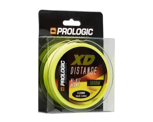 Волосінь Prologic XD Distance Mono 1000m 0.28mm 5.60kg 12Lb Hi-Viz Yellow (1846.19.14)