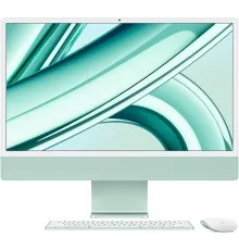 Компьютер Apple A2873 24" iMac Retina 4.5K / Apple M3 with 10-core GPU, 512SSD, Green (MQRP3UA/A)