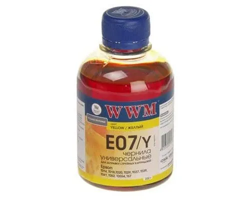 Чорнило WWM EPSON Stylus Universal Yellow (E07/Y)