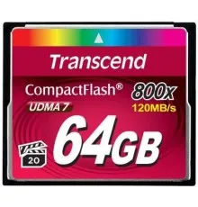 Карта пам'яті Transcend 64GB 800x (TS64GCF800)