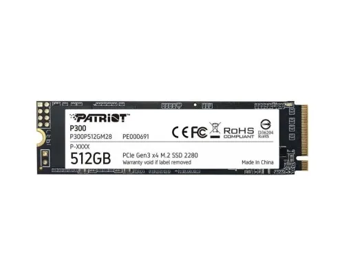 Накопитель SSD M.2 2280 512GB Patriot (P300P512GM28)