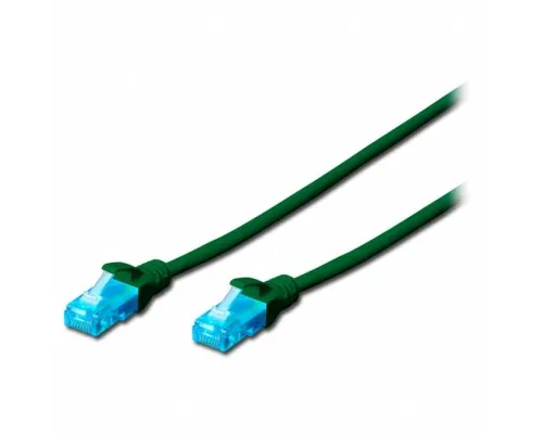 Патч-корд 3м, UTP, cat.5e, AWG 26/7, CU, PVC, green Digitus (DK-1511-030/G)