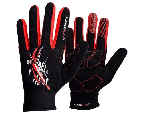 Велоперчатки PowerPlay 6607 Black/Red M (PP_6607_M_Red/Black)